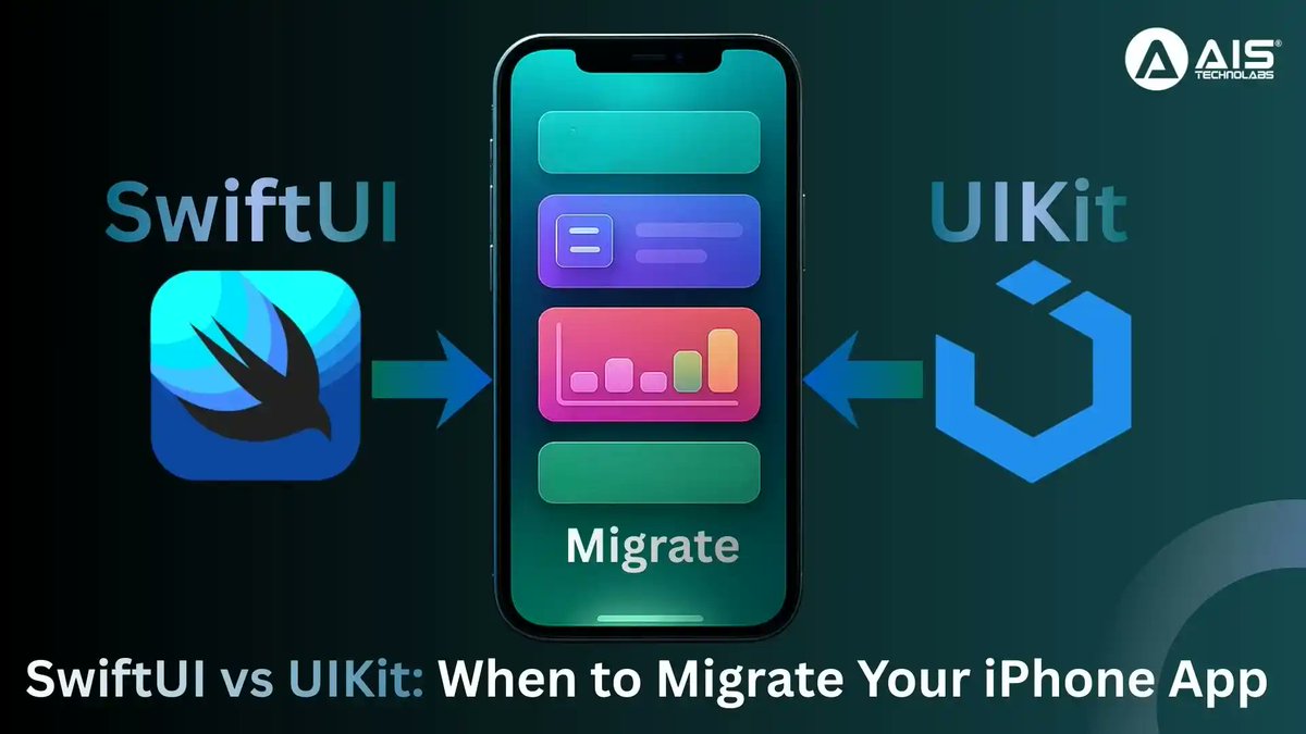 aistechnolabs's tweet image. 🚀 SwiftUI vs UIKit: Which should you use for your next iOS update?

SwiftUI = faster UI, cleaner code, modern animations.
UIKit = stability, control, legacy support.

Our guide explains when to migrate — and how to do it safely.

👉 Read more: aistechnolabs.com/blog/swiftui-v…

#iPhoneApp