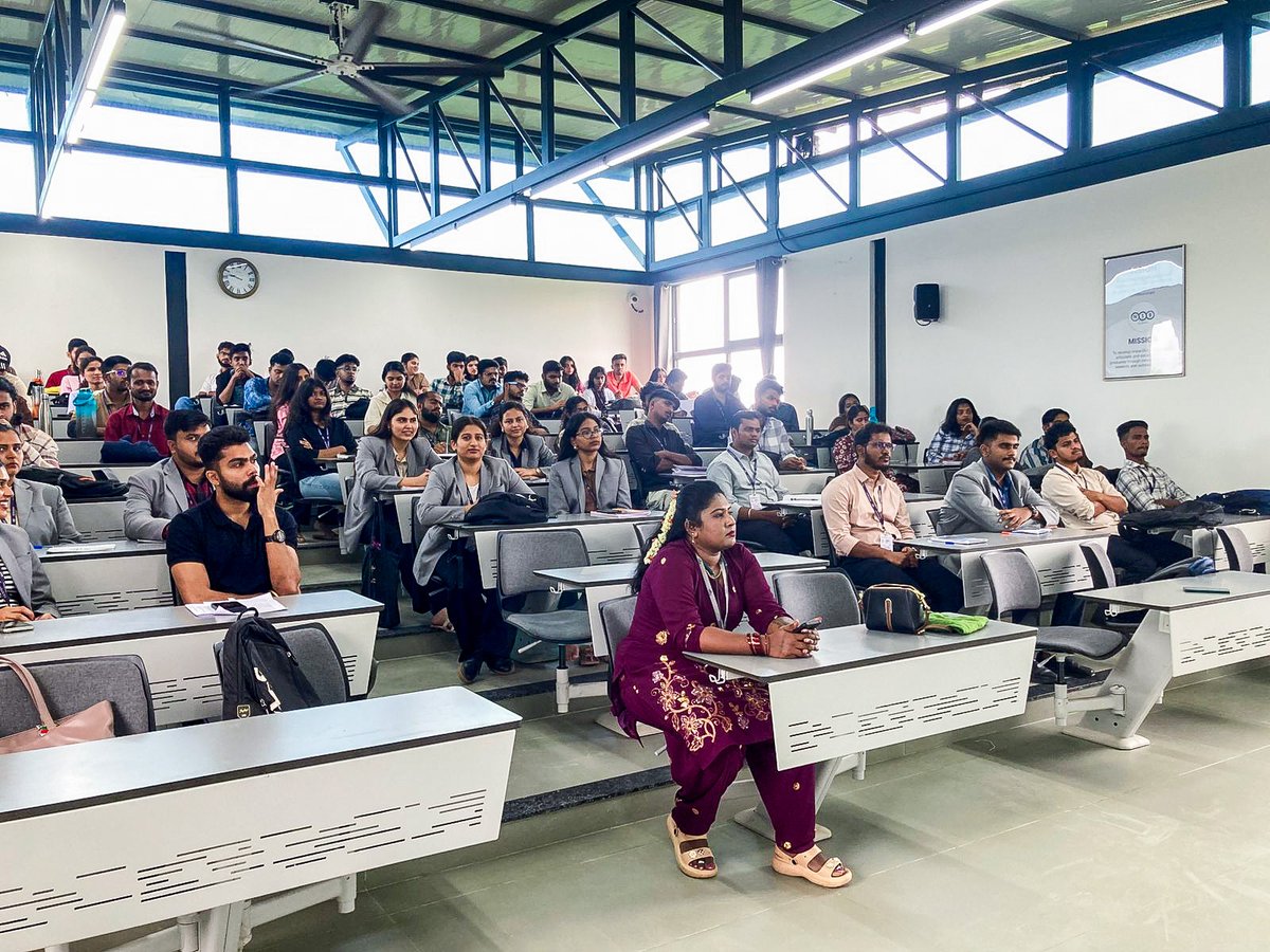 nsbindia's tweet image. On 17 Oct 2025, NSB Bangalore hosted a Guest Lecture by Ms. Kavitha Lakshminarayan on “Strategic HRM.” MBA students gained key insights on aligning people, performance and business goals shaping them into future-ready professionals.
#NSB #NSBBangalore #GuestLecture #SHRM
