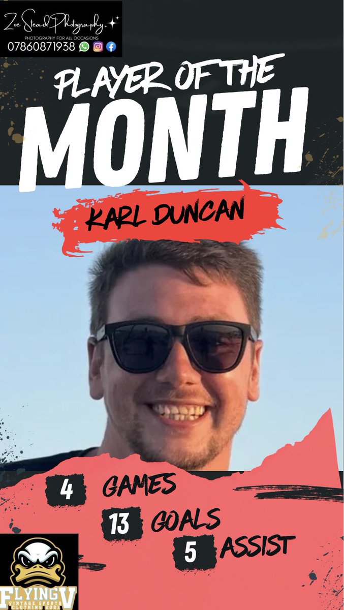 RothleyFC's tweet image. November Player of the Month is Karl Duncan