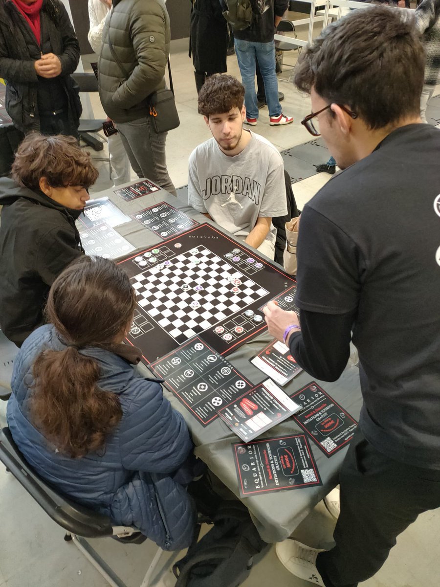Equarior_Game's tweet photo. What an incredible weekend at the Toulouse Game Show! 🔥✨

We spent two full days showcasing EQUARIOR, running nonstop demos, meeting amazing players, and collecting tons of valuable feedback.
Seeing so many of you discover the game for the first time was truly inspiring.

Your energy pushed the whole team forward, and this event marks a major step for EQUARIOR.
We’re going home motivated, grateful, and ready for what’s next.

#TGS #TGS2025 #EQUARIOR #IndieGame #BoardGame #StrategyGame