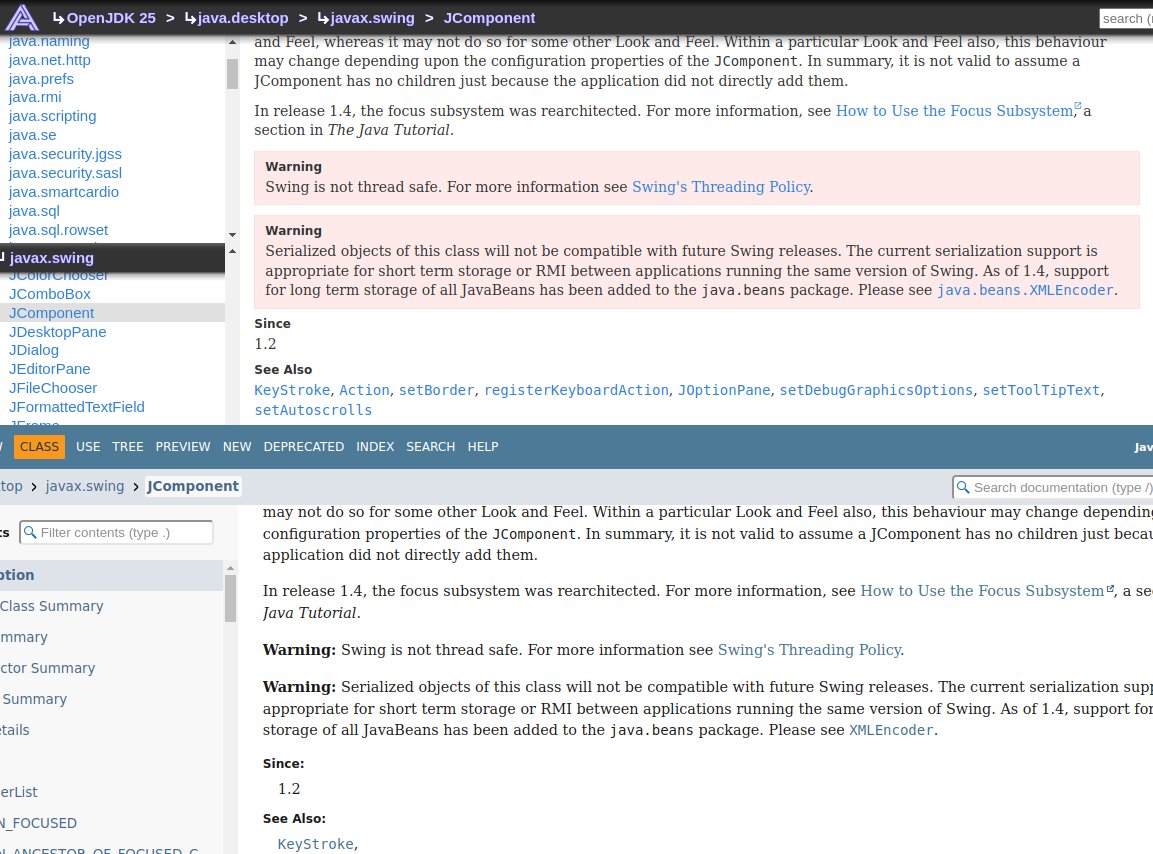 apidia_net's tweet image. Did you know that #APIdia supports admonitions like known from AsciiDoc or Sphinx?
Since #Javadoc lacks admonition tags, a couple of typical HTML patterns is recognized and rendered as proper admonition boxes. See the screenshot for an example and comments for further info!
#java