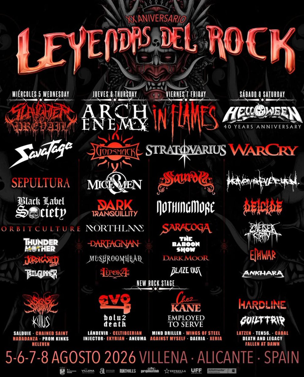 <a href="/LeyendasRockFes/">Leyendas del Rock</a>  TIENE SU CARTEL COMPLETO:
Este año varias bandas de Art Gates Records estarán en Villena: <a href="/ankhara_oficial/">ANKHARA</a> , <a href="/Helevenband/">Heleven</a> , <a href="/Celtibeerian/">Celtibeerian</a> , <a href="/Injector_Thrash/">Injector</a> , Aneuma, <a href="/MindDrillerBand/">Mind.Driller</a> , <a href="/DaeriaOficial/">DAERIA</a>  y <a href="/DeathAndLegacy/">Death And Legacy</a> 

🎟️ Abonos aquí: leyendasdelrockfestival.com/tickets/