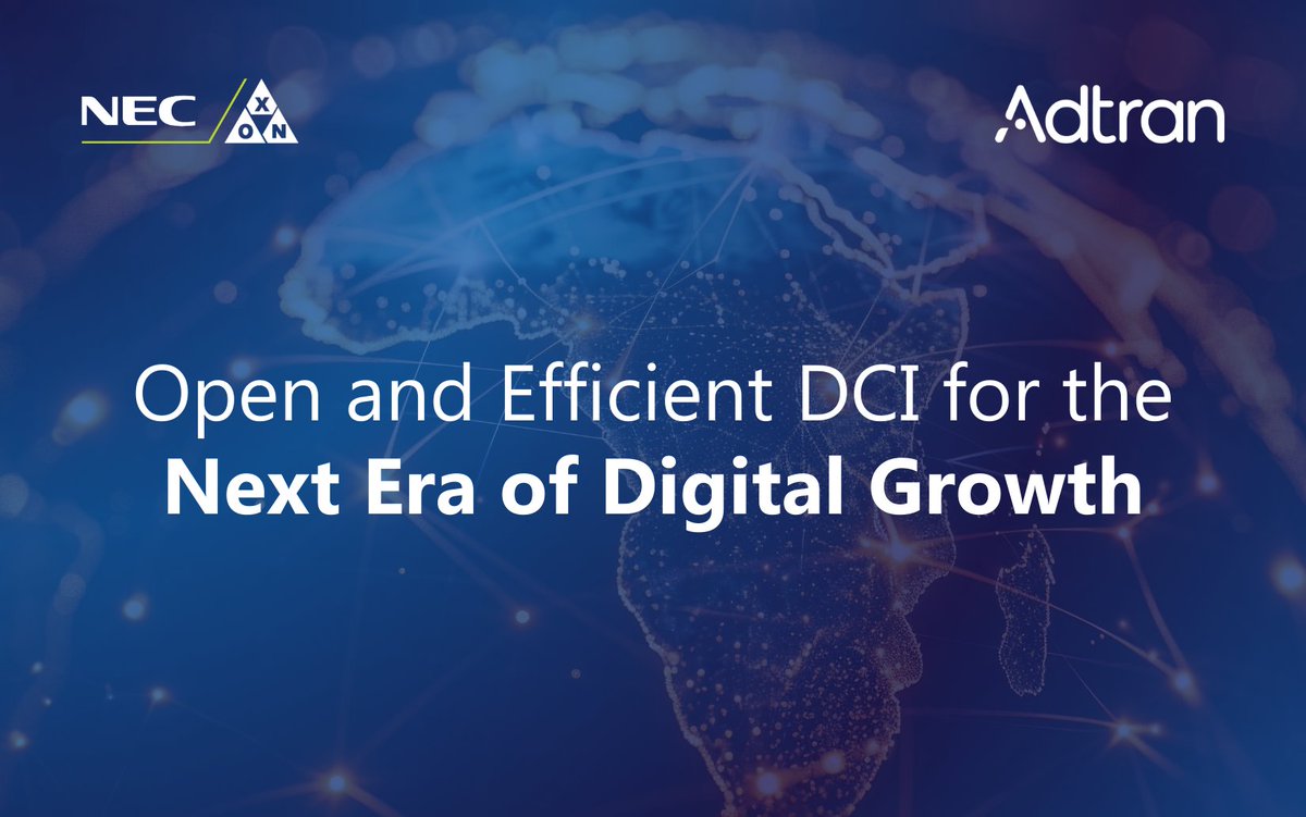 DCI demand is increasing and legacy systems are struggling to keep up.
NEC XON and <a href="/Adtran/">Adtran</a> are delivering open, scalable and energy efficient DCI designed for modern cloud and data center growth.

Full blog 👉 zurl.co/gXrXW 

#NECXON #ADTRAN #DCI #OpticalNetworking