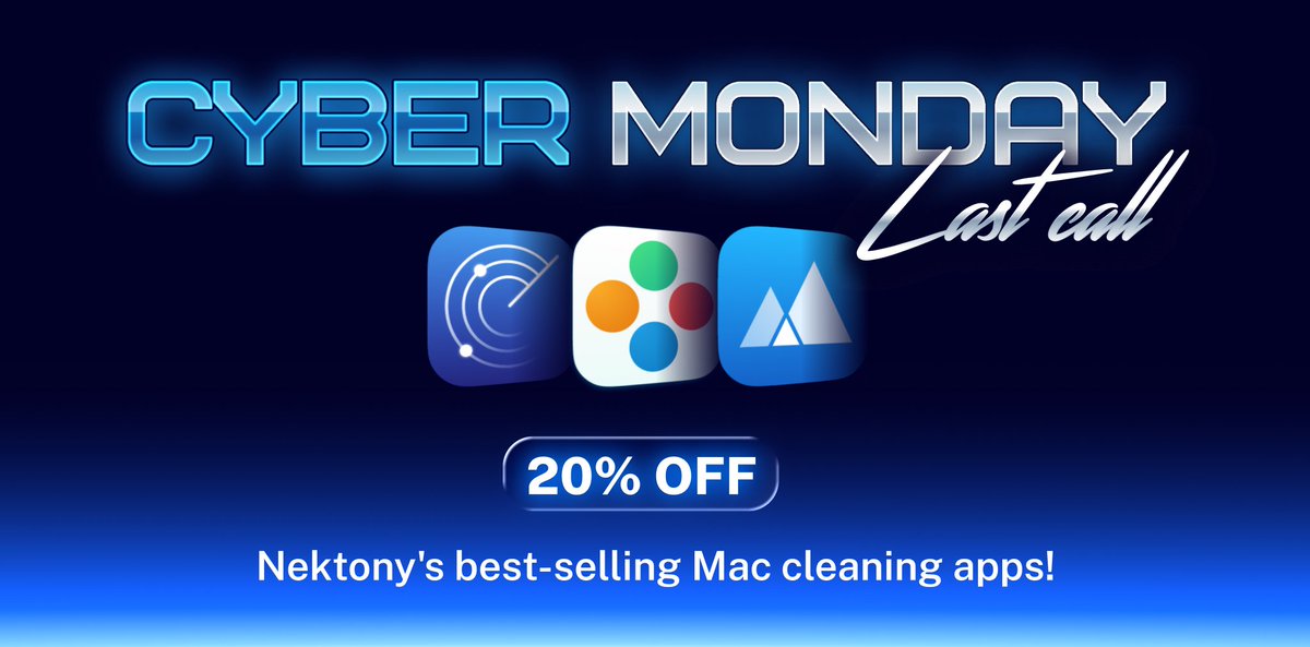 We know how busy #CyberMonday gets, so we're giving you a few extra days to save!
Shop the sale before the final deadline! 👇
nektony.com/store