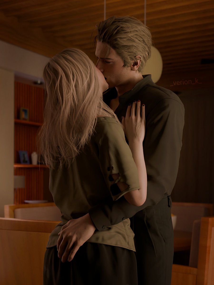 _verion_k_'s tweet photo. Marriage can be so nice when your husband is Leon, or your wife is Ashley 

#ResidentEvil4Remake #LeonKennedy #AshleyGraham #leshley #3dart https://t.co/rXiIeEXLgx
