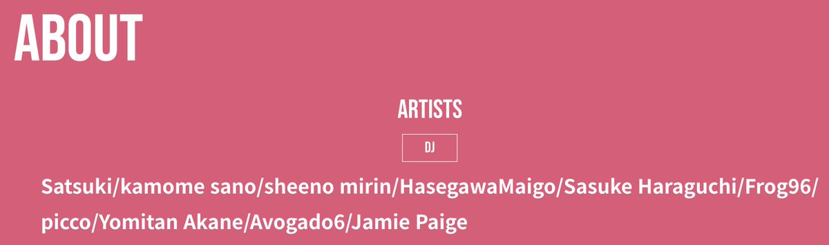 this lineup is actually insane...