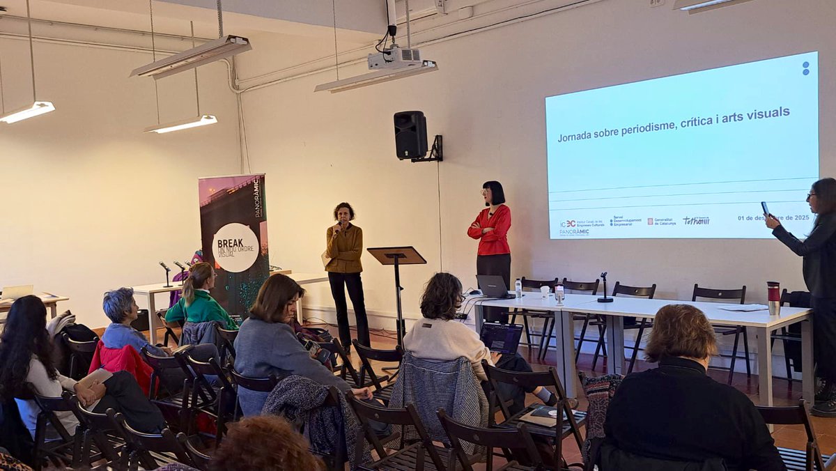 sdeicec's tweet image. ✍️De quina manera han canviat la crítica i la informació artística en un context social dominat per la immediatesa i els canvis tecnològics? 

Ho debatem a la jornada de l’#SDEICEC sobre periodisme, crítica i arts visuals. 

Consulta altres sessions 📲 sde.cultura.gencat.cat/els-cursos