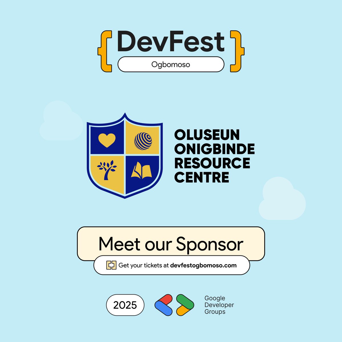 gdgogbomoso's tweet image. We are excited to announce @OnigbindeCentre as a Gold Sponsor for #DevFestOgbomoso25

The Oluseun Onigbinde Resource Centre is a beacon of hope and opportunity dedicated to fostering positive change and empowerment within communities across Oyo State, and we&apos;re honored to have…