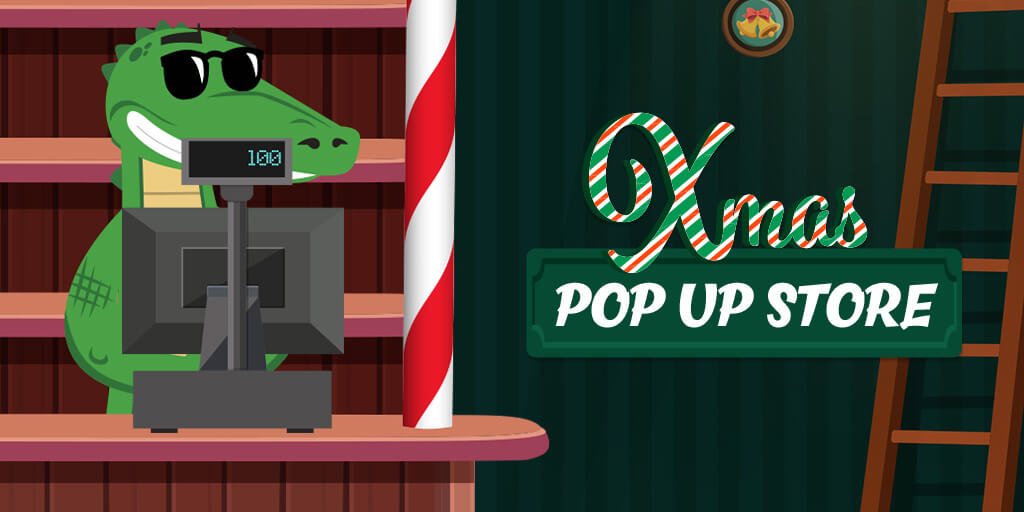 PlayCroco’s Xmas Pop-Up is open! 🎄🎁 Daily surprises until 24/12. Swing by, unwrap the fun, and let the festive magic roar! 🐊✨bit.ly/43YSQD0