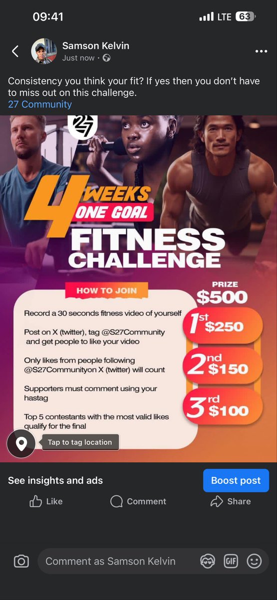 certified1124's tweet image. 27fitness challenge 
Normal push up 
30sec
@27Sports_Digest @S27community @27FitnessFan 
Let’s make everyone moment counts