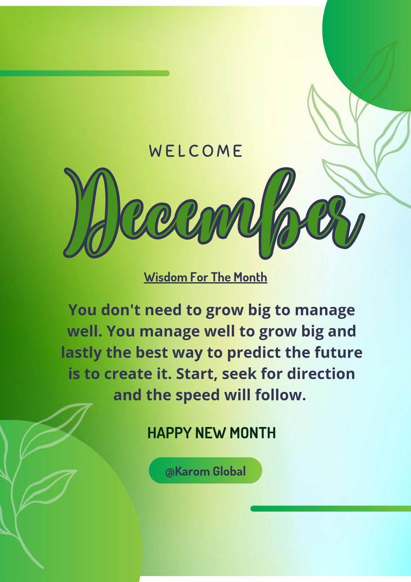 Everyone wants big results but few want good management. Truth is: you create the future you desire; by starting, learning &amp; improving daily. Besides, greatness doesn’t start big. It starts with discipline, clarity &amp; small consistent steps. Create your future; don’t wait for it