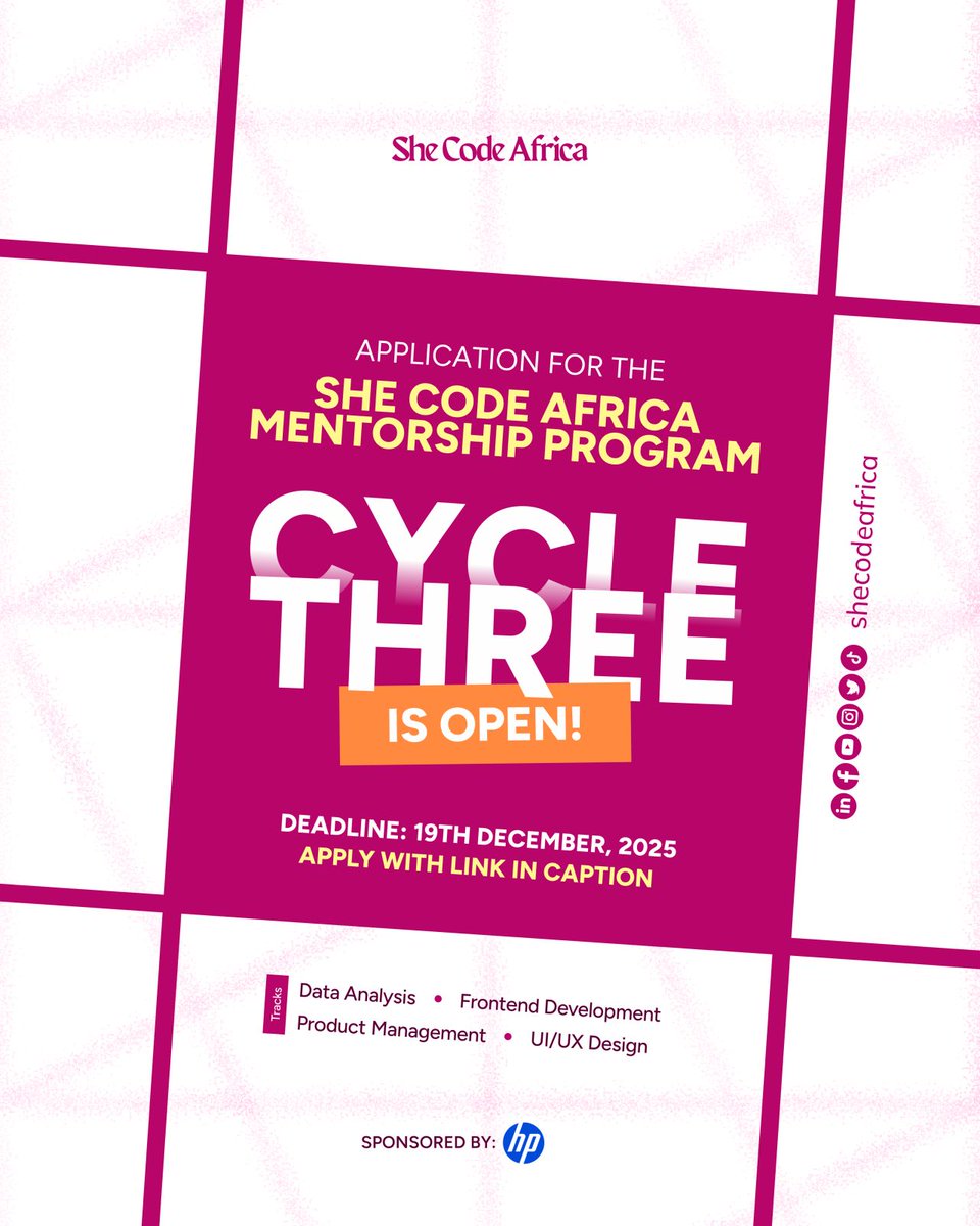 LaDona_Amor's tweet image. Completed d @SheCodeAfrica Mentorship Program C2 (FE Track). The 3-wk program boosted clarity &amp;amp; confidence as an FE dev, made my 1st open-source PR. Grateful to my mentor @rachaelcodesss &amp;amp; SCA comm for the support. Join the next cycle. 
#SheCodeAfrica #WomenInTech #FrontendDev