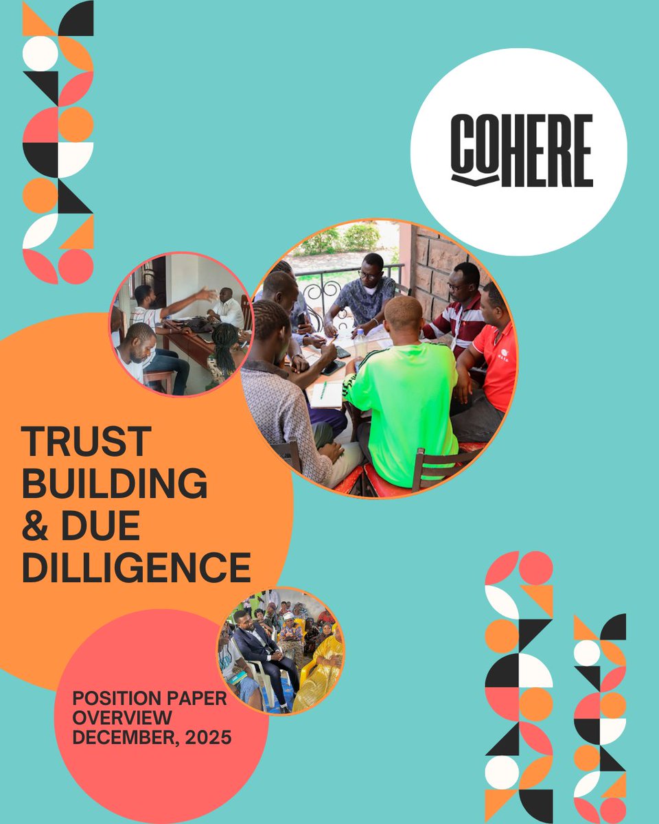 WeAreCohere_Org's tweet image. 🚨 Read Cohere’s Position Paper on Trust Building &amp;amp; Due Diligence
 Current systems reward paperwork—not the organisations closest to communities.
It’s time to rebuild accountability through human relationships.
Read the overview → tinyurl.com/4vapyd2c
#LocallyLedAid