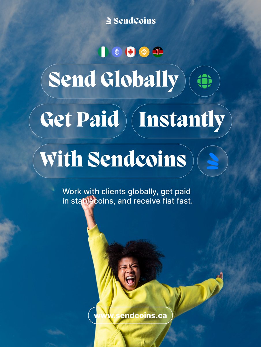Global clients. Instant payouts.
Sendcoins lets you get paid in stablecoins and settle in fiat without delays.
Cross-border work finally moves at internet speed.

sendcoins.ca