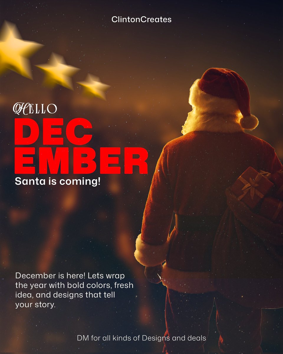 Henrolljay's tweet image. Day 6
My December Design
I missed a day but I&apos;m still locked in.
84 days left
#100daysdesignchallenge #photoshop
#graphicsdesign