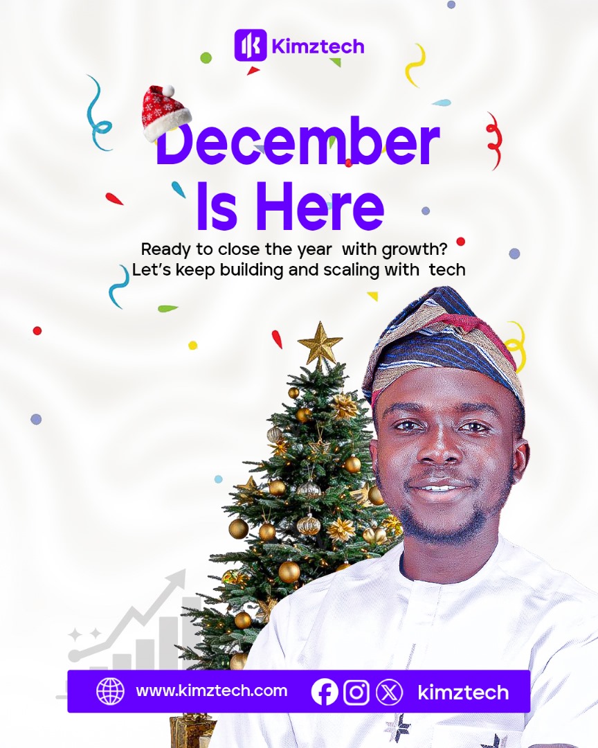 Joshua_kimztech's tweet image. December is here 🚀
A fresh month to sharpen your skills, improve your digital space, and prepare for a stronger 2026.
Let’s finish the year with purpose and momentum.

#KimzTech #NewMonthNewGoals #DigitalGrowth #December1st