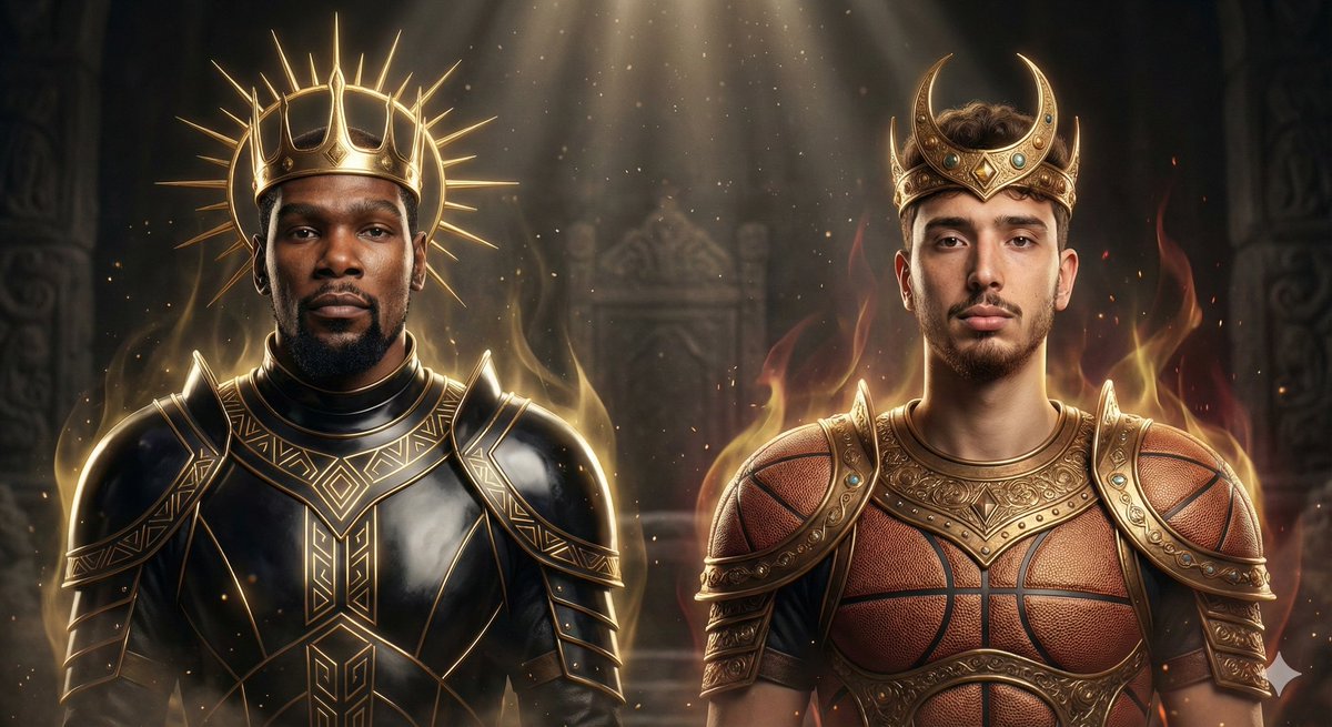 iprompt2's tweet photo. KING EDITION
#KevinDurant #AlperenŞengün #KingEdition #BasketballArt #NBA #NBATurkey #UltraRealistic #EpicVisuals #DigitalArt #SportsArt #AIArt #Hoopers #BasketballKings #MythicEdition https://t.co/eMxymDUaqm