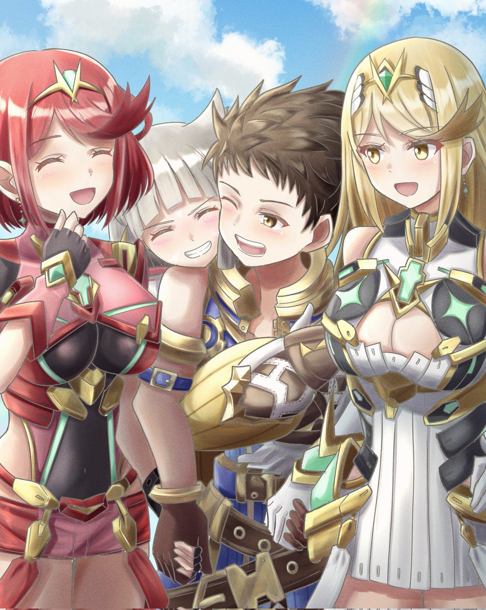 8周年！🙌✨🎉
結構前の過去絵ですが、気に入ってるやつ🫰
#Xenoblade2_fes25