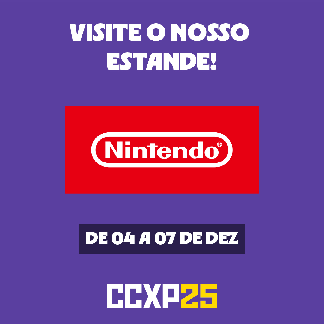 A Nintendo vai marcar presença na CCXP25!

#MetroidPrime4: Beyond e #KirbyAirRiders estarão disponíveis no nosso estande!
De 4 a 7 de dezembro, no São Paulo Expo.