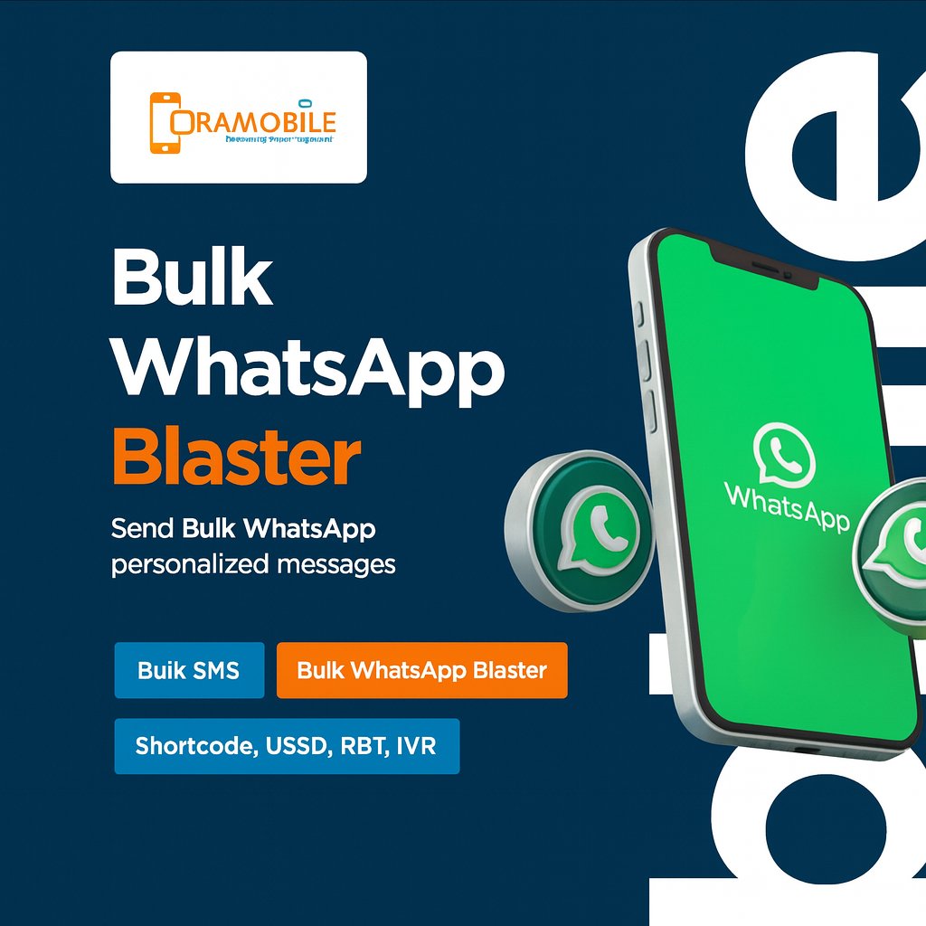 Oramobile_Ke's tweet image. Oramobile powering East Africa’s communication. From Bulk SMS to WhatsApp Automation, we help your business grow smarter. Visit: oramobile.co.ke

Paul Ndungu Red Card Youth Afya Yangu Paqueta Social Health Authority KEBS Kariobangi Samia Suluhu Embakasi &apos;A&apos; Campus