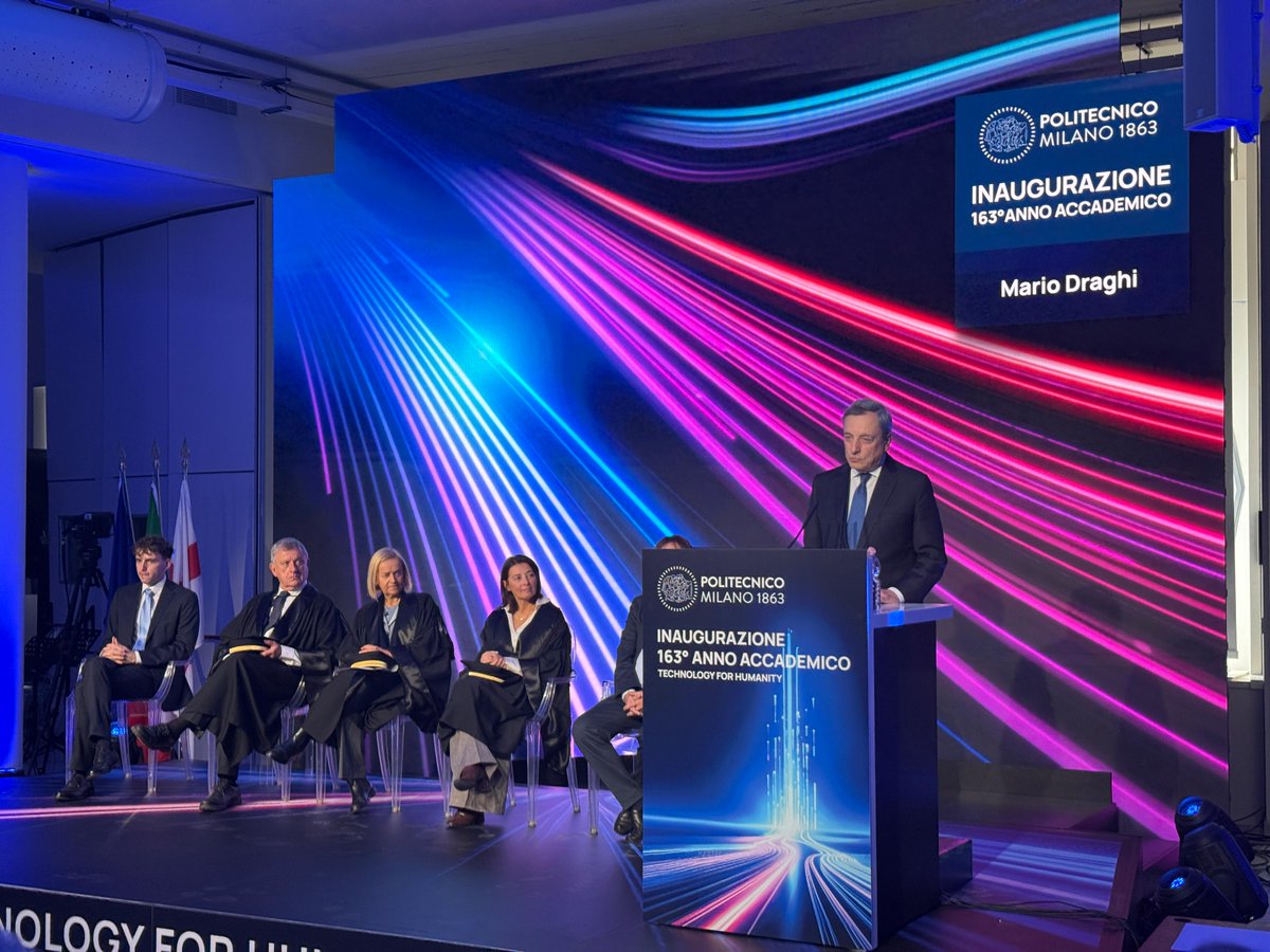 “In un momento in cui l'AI sta portando a una vera e propria rivoluzione tecnologica, l’incertezza non va considerata come un limite: il percorso più sicuro è quello dell’innovazione, anche attraverso l’imprenditorialità”. 

Il messaggio di Mario Draghi a studentesse e studenti