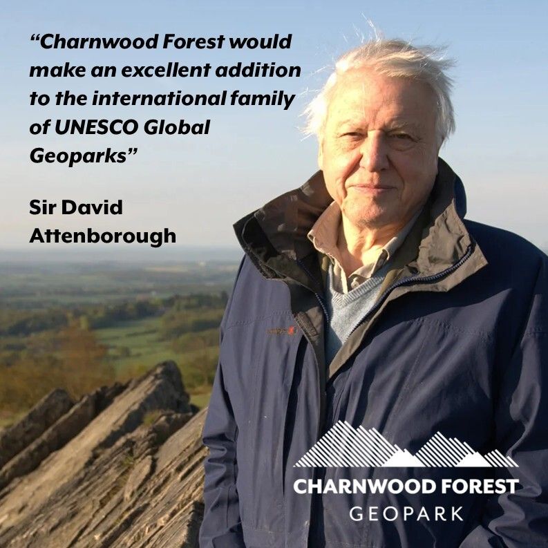 CharnwoodGeo's tweet image. 🥳 We are delighted to announce that we have submitted Charnwood Forest's application to become a UNESCO Global Geopark, and we have done so with the backing of Sir David Attenborough!

🌐 Read more on our website: charnwoodforest.org/charnwood-fore…
