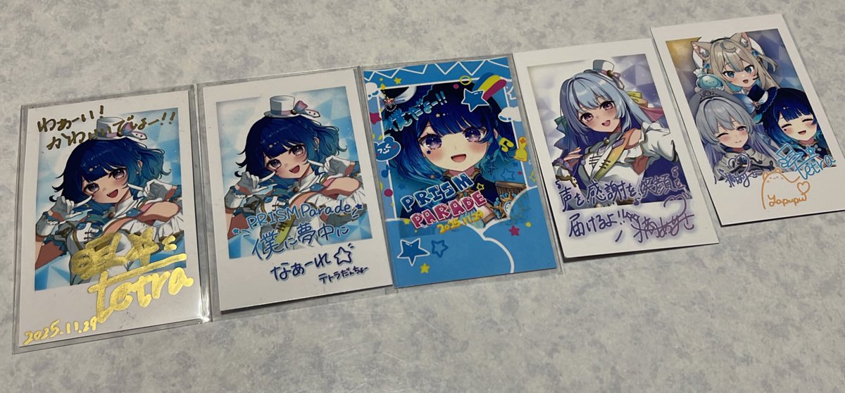 PRISM_parade 戦利品チェキ可愛いなぁ