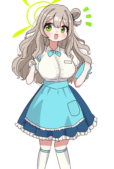 はたらくノノミさん(ウェーブ) #ブルアカ