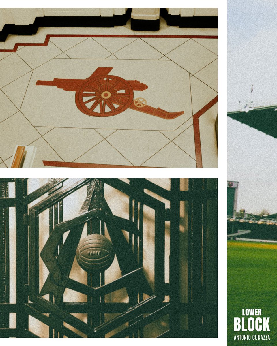 LowerBlock's tweet image. Highbury in Stillness | Shot between 2001 and 2006, Antonio Cunazza’s analogue photographs capture Highbury’s quiet architecture and enduring elegance - an intimate record of a beloved stadium frozen in time, long after its stands fell silent. #afc #arsenal #lostgrounds