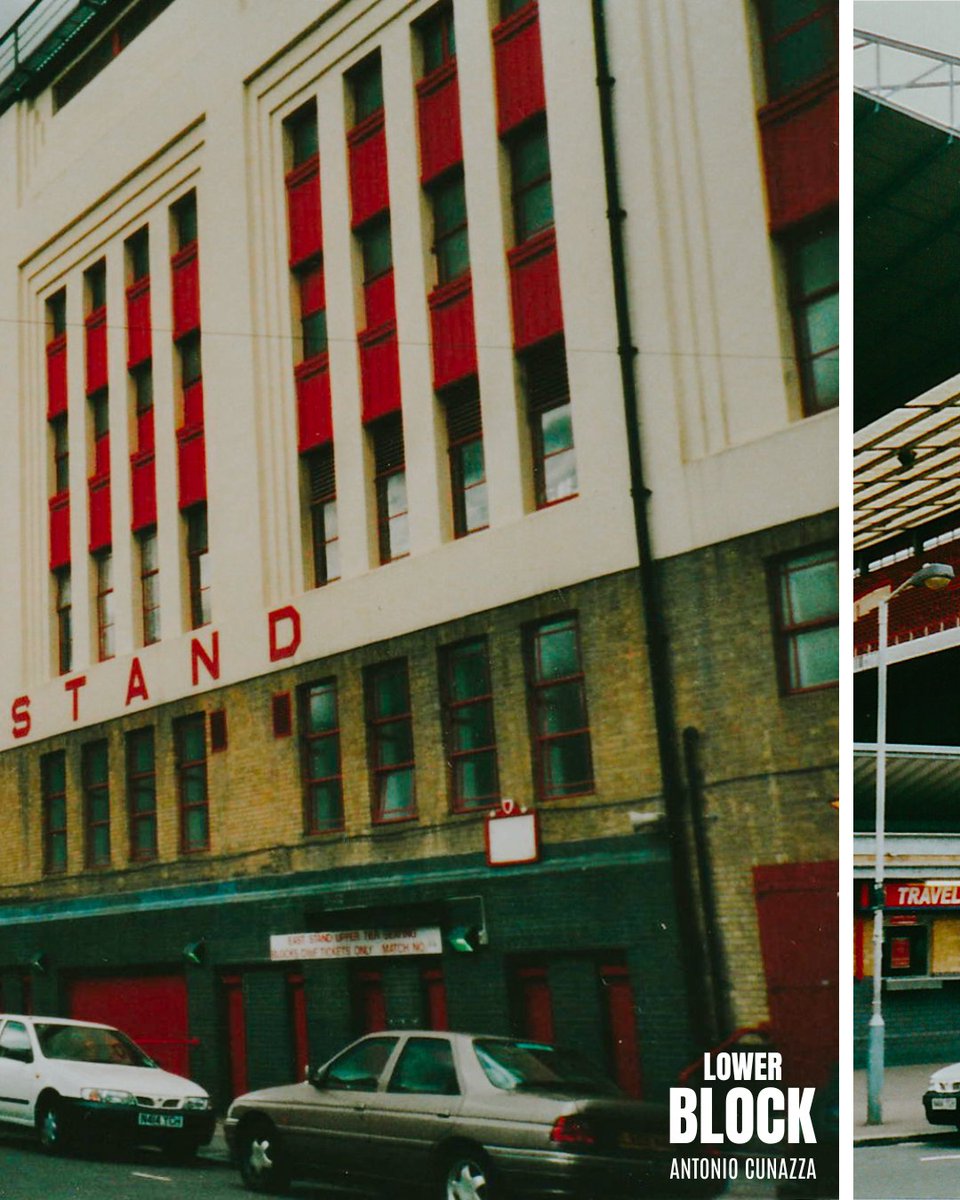 LowerBlock's tweet image. Highbury in Stillness | Shot between 2001 and 2006, Antonio Cunazza’s analogue photographs capture Highbury’s quiet architecture and enduring elegance - an intimate record of a beloved stadium frozen in time, long after its stands fell silent. #afc #arsenal #lostgrounds