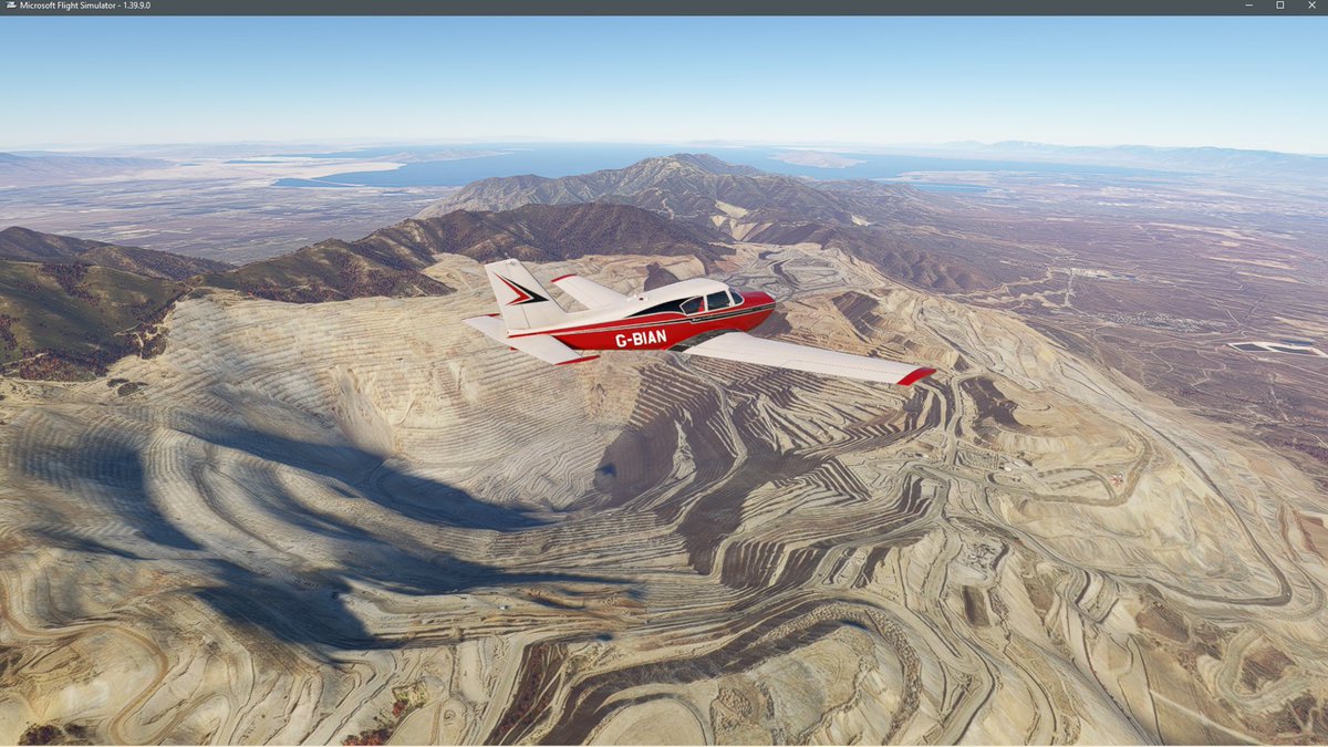 a2asimulations's tweet photo. Beautiful Accu-Sim Comanche 250 shots over Bingham Canyon Mine from Ratty! βοΈ
The Comanche is 25% off for Cyber Monday at the A2A Store: https://t.co/0nZiV14bL6
#MSFS #FlightSim #Aviation #GA #AvGeek #PilotLife #MSFS2020 #MSFS2024 #A2A #Comanche250 https://t.co/h2W4mTffK6