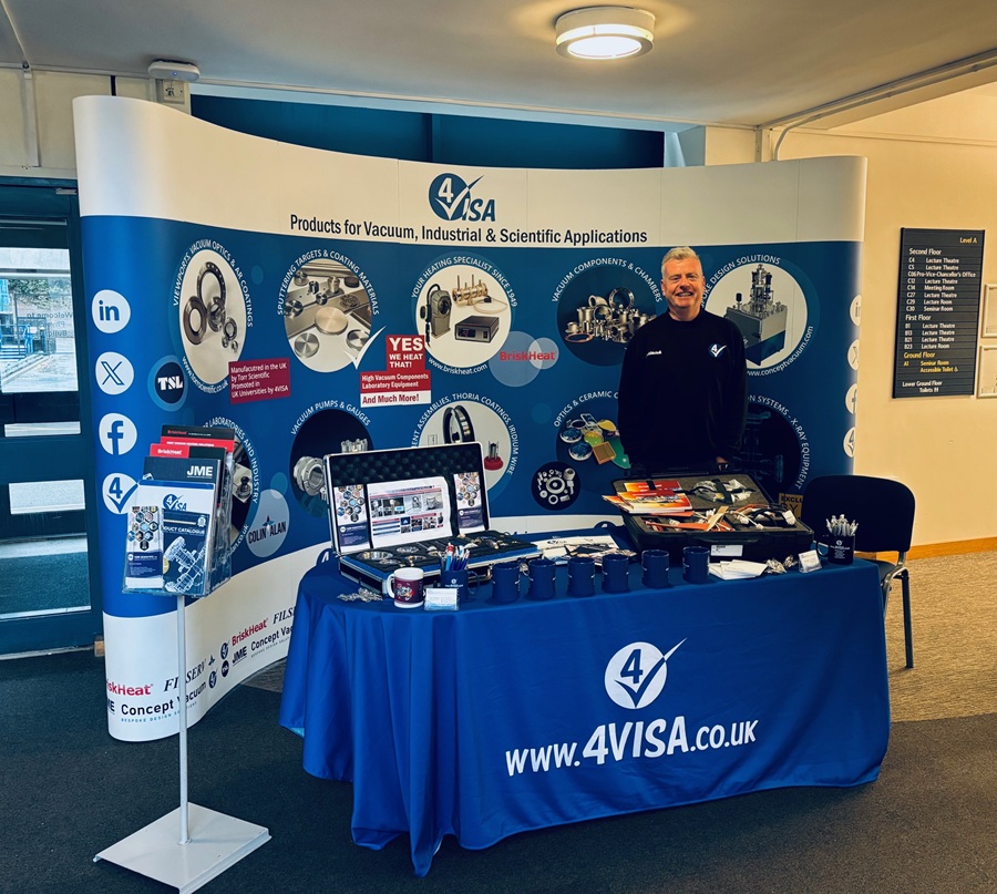 FourVisa's tweet photo. Good Morning from Nottingham! 4VISA is exhibiting today in the Physics &amp; Astronomy Department of the University of Nottingham @UoN_Physics @UniofNottingham https://t.co/5oCLjOogLa