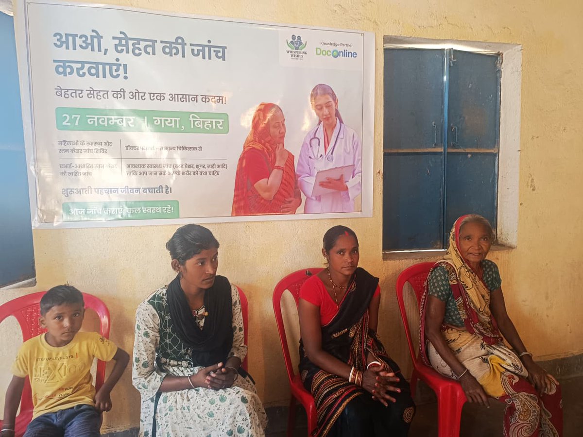 WWishesInd's tweet image. Whispering Wishes Foundation creates impact with AI-powered health screening camps!

The camp extended healthcare access to women in the rural areas of Jodhpur &amp;amp; Gaya with DocOnline as healthcare partner.
📩 partner@wwfoundation.in | 📞 +91 89777 54400
#WhisperingWishes #NGO #CSR