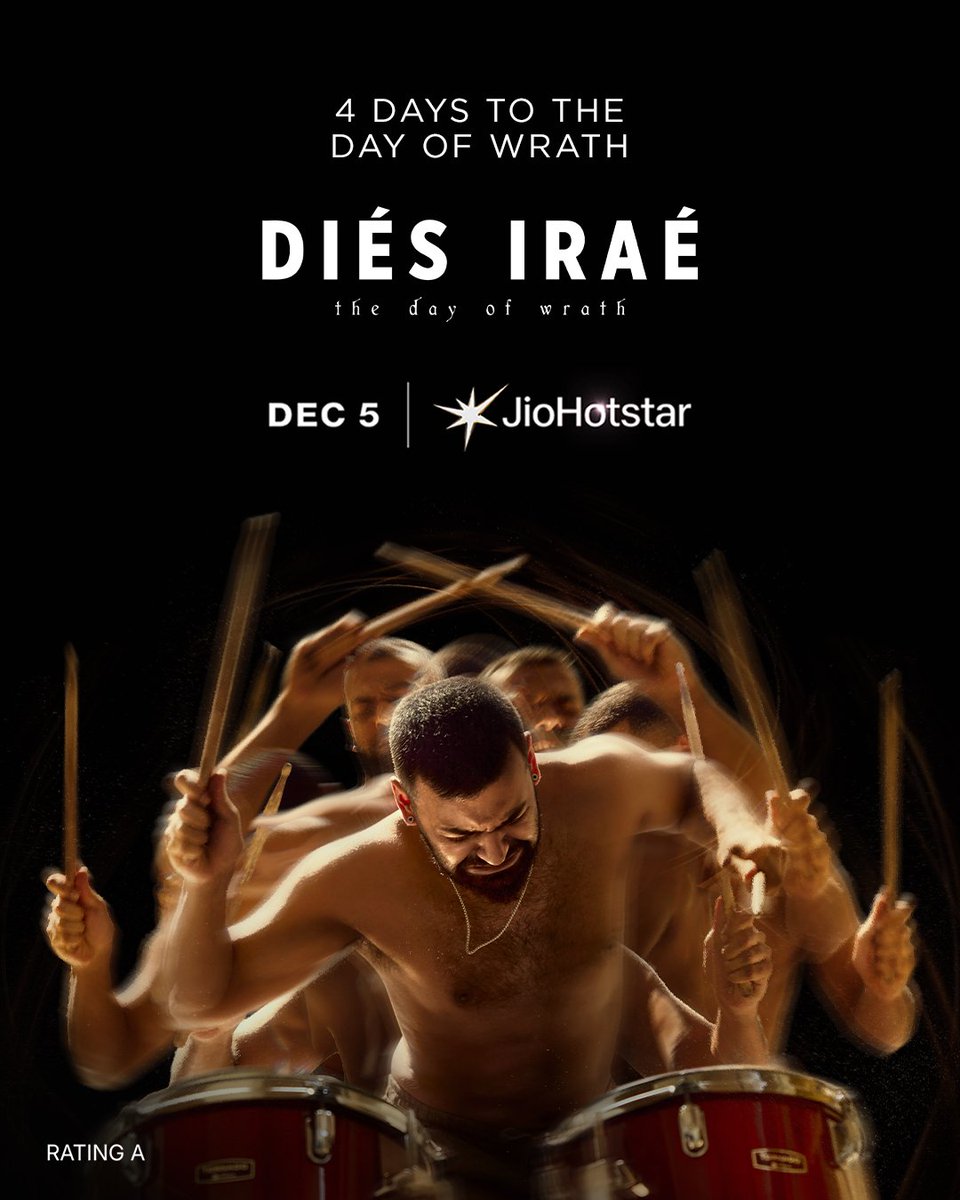 JioHotstarMal's tweet photo. 4 days to go!

Diés Iraé will be streaming from December 5 only on JioHotstar.

@impranavlal @rahul_madking @StudiosYNot @chakdyn @sash041075 @allnightshifts @studiosynot

#DiésIraé #DiésIraéOnHotstar #PranavMohanlal #Horror #Thriller #Suspense #JioHotstar #JioHotstarMalayalam https://t.co/PGed0aNJmr