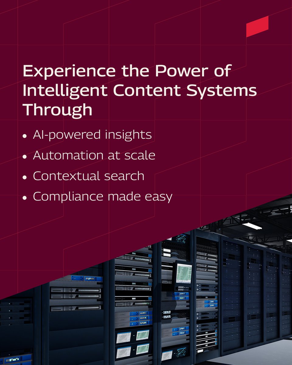 tech_mahindra's tweet image. Content clarity is now the baseline. Intelligence is the new silver lining.

Legacy systems slow decisions and customer engagement. Discover how @tech_mahindra and OpenText are transforming enterprise content management to drive agility, ensure #compliance, and deliver real…