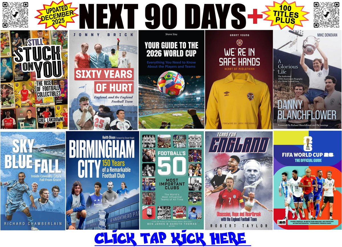 NEXT 90 DAYS PLUS.... soccerbooks.co.uk #afc #avfc #afcb #brentfordfc #bhafc #burnleyfc📷 #cfc #cpfc #efc #ffc #safc #lfc #lufc #mcfc #mufc #nufc #nffc #thfc #whufc #wwfc