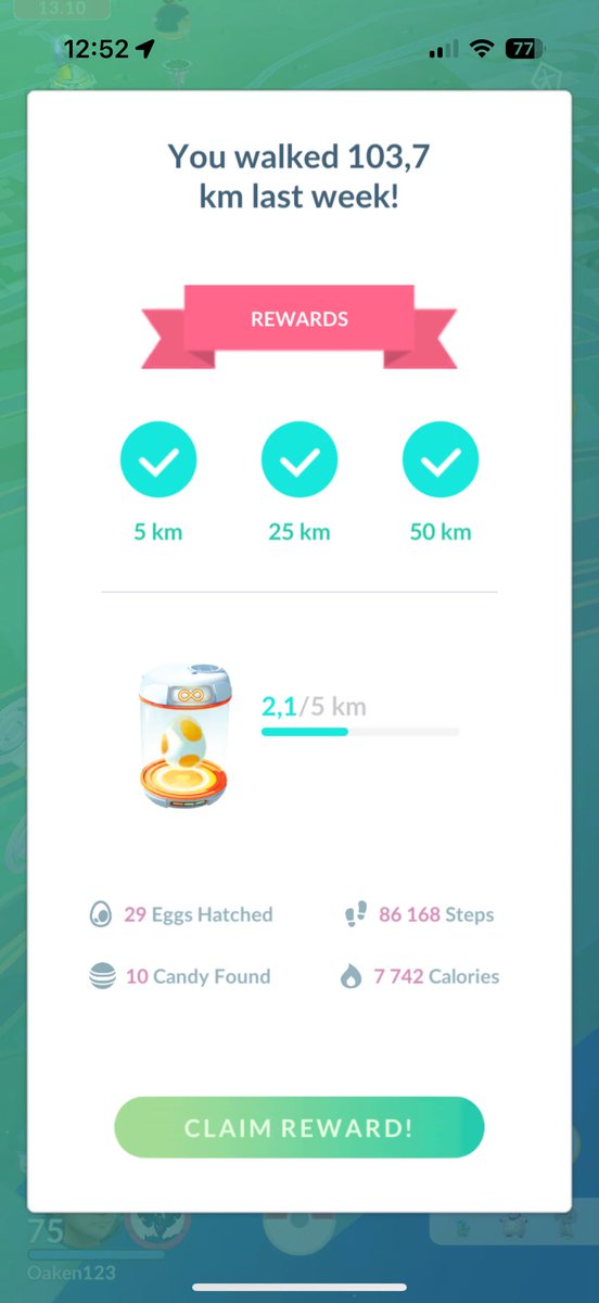 Happy with last week km 😊
1/3 of the km’s for level 76🔥