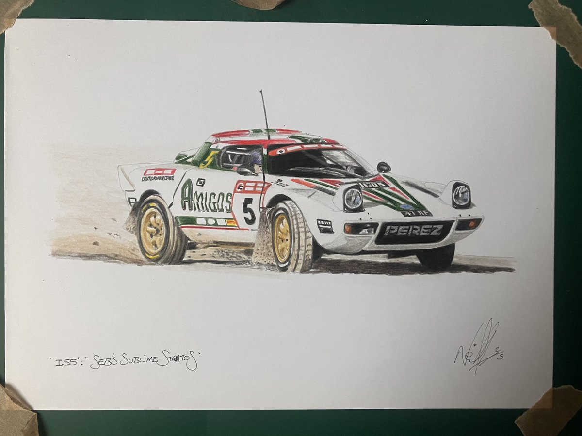 NGAutoArt's tweet photo. Corrrr!!!!
‘Impressions’ 55/100: “Seb’s Sublime Stratos”
There will be a much larger drawing of this gorgeous machine, in 2026.
A5, pencil. £75+p&p
#LanciaStratos #RACRally #WRC #RSLStudio https://t.co/BriFsQvEsk