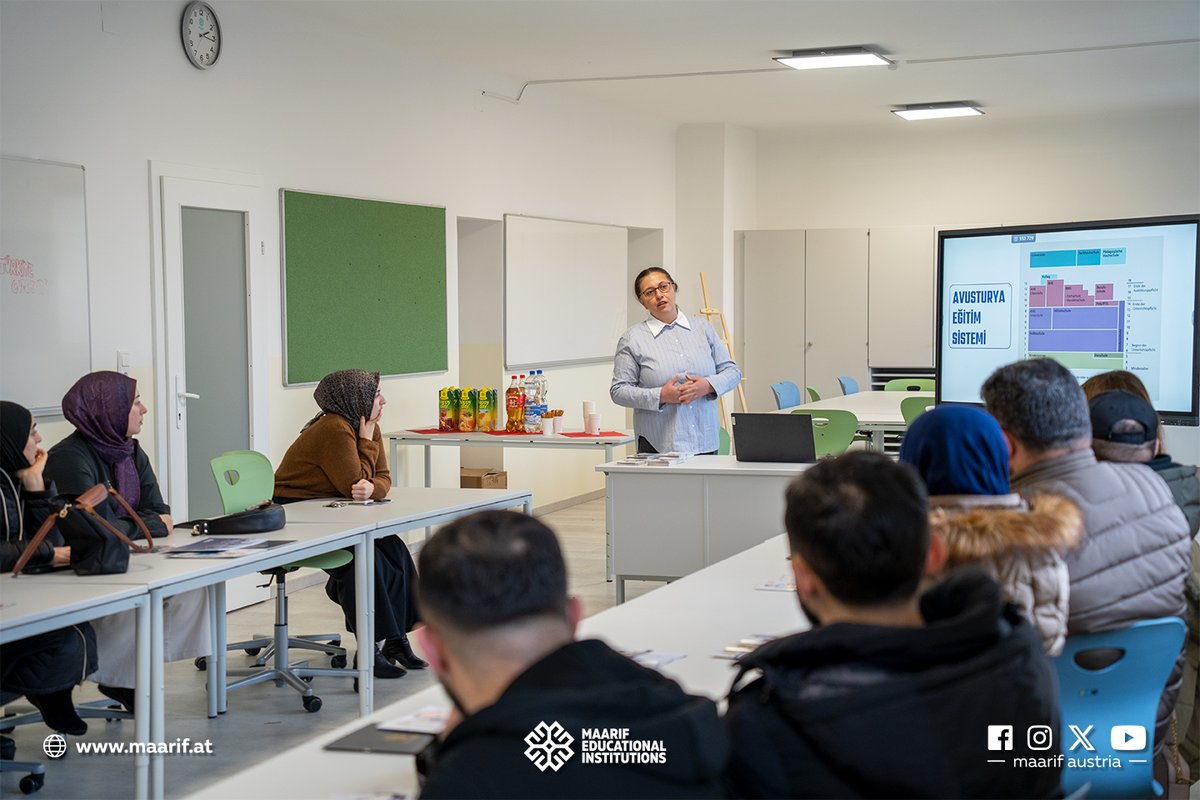 maarifaustria's tweet photo. Hafta sonu gerçekleştirdiğimiz eğitim seminerimizde, Avusturya’daki eğitim sisteminde 4. sınıftan orta öğretime geçiş sürecini velilerimizle kapsamlı bir şekilde ele aldık. 🎓

Katılım gösteren tüm velilerimize teşekkür ederiz. 🙏

#Maarif #MaarifAustria https://t.co/Tb6VvwOfrj