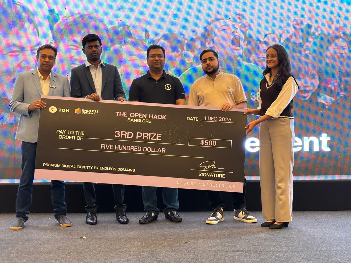 CsharpCorner's tweet image. Congrats to all the winning teams!

Your projects reflect true innovation and the spirit of building on TON. cc @TONSSEA @ton_blockchain @lalitbansal81 

#TheOpenHack #TON #CSharpCorner #Winners #Hackathon #SSEA