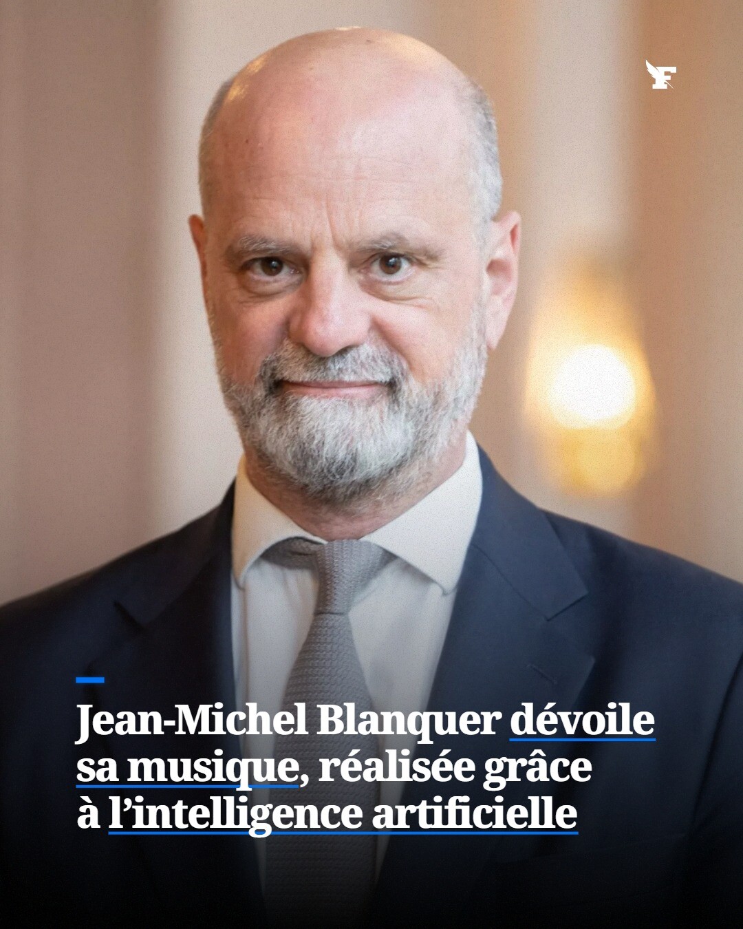 Jean-Michel Blanquer a dévoilé «Comme avec une femme», titre composé grâce à l’intelligence artificielle à partir d’un poème de Rimbaud. →
