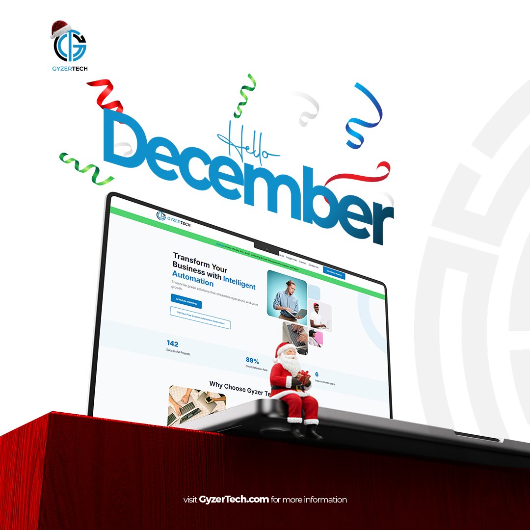 GyzerTech's tweet photo. ✨ 𝗛𝗲𝗹𝗹𝗼 𝗗𝗲𝗰𝗲𝗺𝗯𝗲𝗿!

New month, new possibilities, same commitment to smarter, faster, more reliable tech.

Here’s to systems that work, solutions that deliver, and growth powered by innovation.

Happy New Month from GyzerTech.

#GyzerTech #NewMonth #December2025 https://t.co/ZnDPXTMM0v