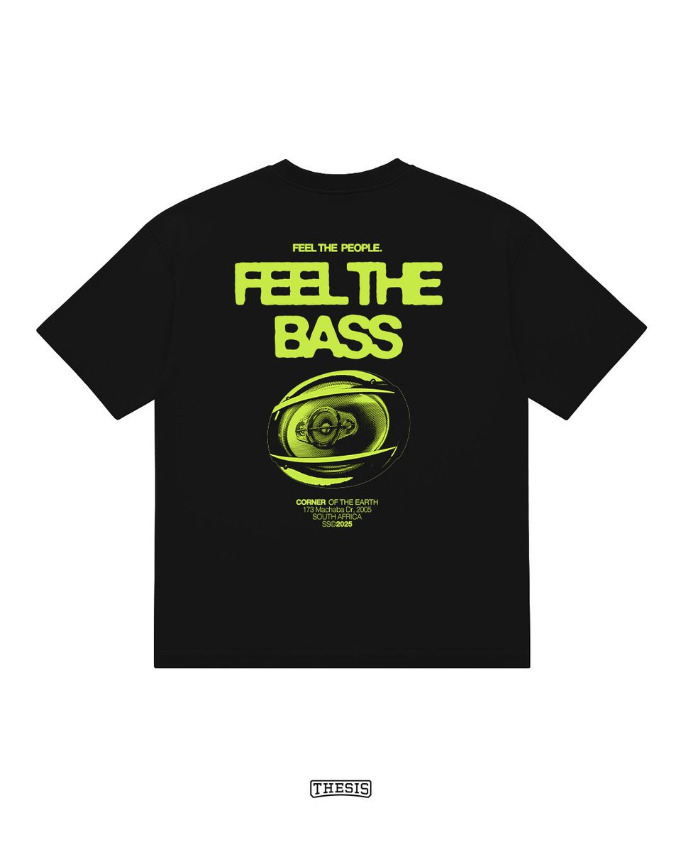 From the beat in your chest to the taxis on the street. Feel the bass in the latest #Thesis tee. Cop yours online or in-store  R550.

🛒 thesislifestyle.co.za
📍173 Machaba Drive. Mofolo Central
📍5998 Masupa Street. Orlando East
📍6963 Wild Chestnut Street. Protea Glen Ext 11