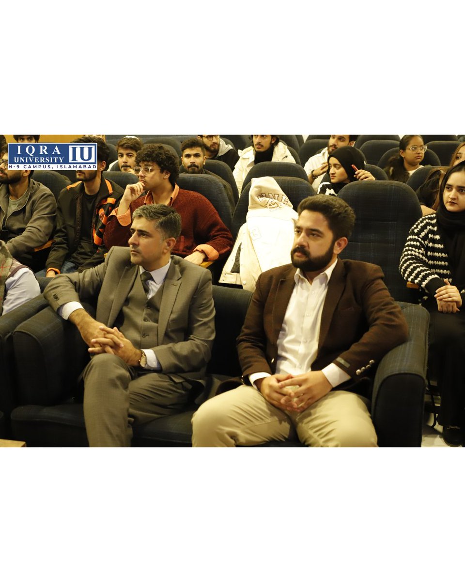 IUIsbCampus's tweet image. Career Services Office organized Student Capacity #Enhancement #Program session with Mr. Kaiwan Hamid Raja, Executive Director of Khyber Network and CEO of Khyber Digital, exclusively for the graduating students of Media Studies

@KhyberNews247  #HR #IqraUniversity #Islamabad