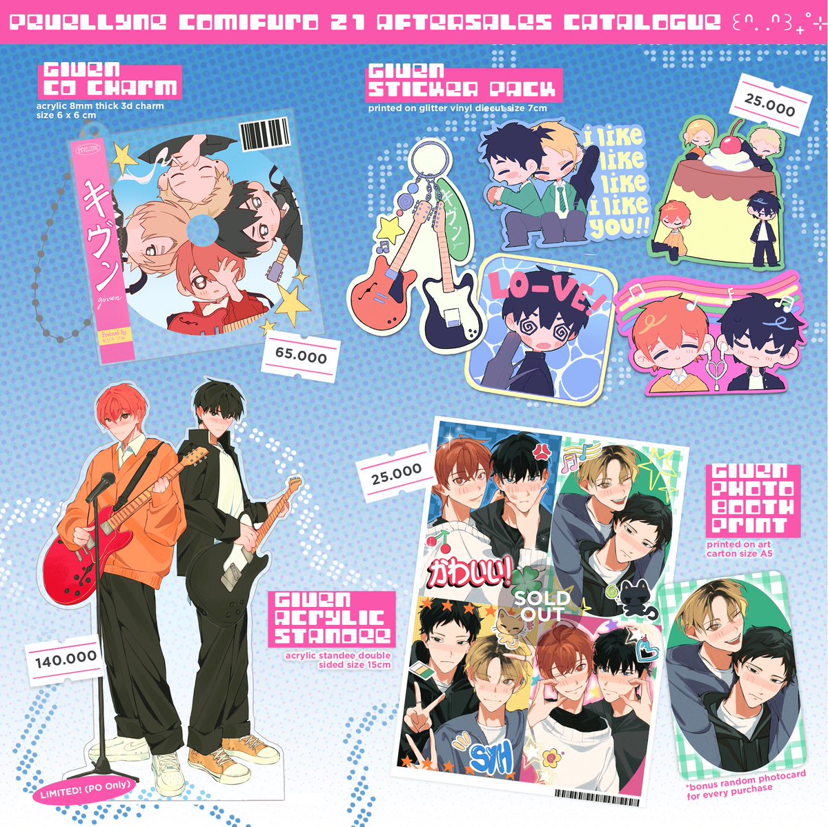1/2 [ likes &amp; rt’s are appreciated ]

my #cf21 aftersales is finally here ◝(ᵔᗜᵔ)◜ .ᐟ.ᐟ

🍀 po period: 1 - 12 december
🍀 form link down below ↓

fandoms: litc, given, bl, etc .ᐟ