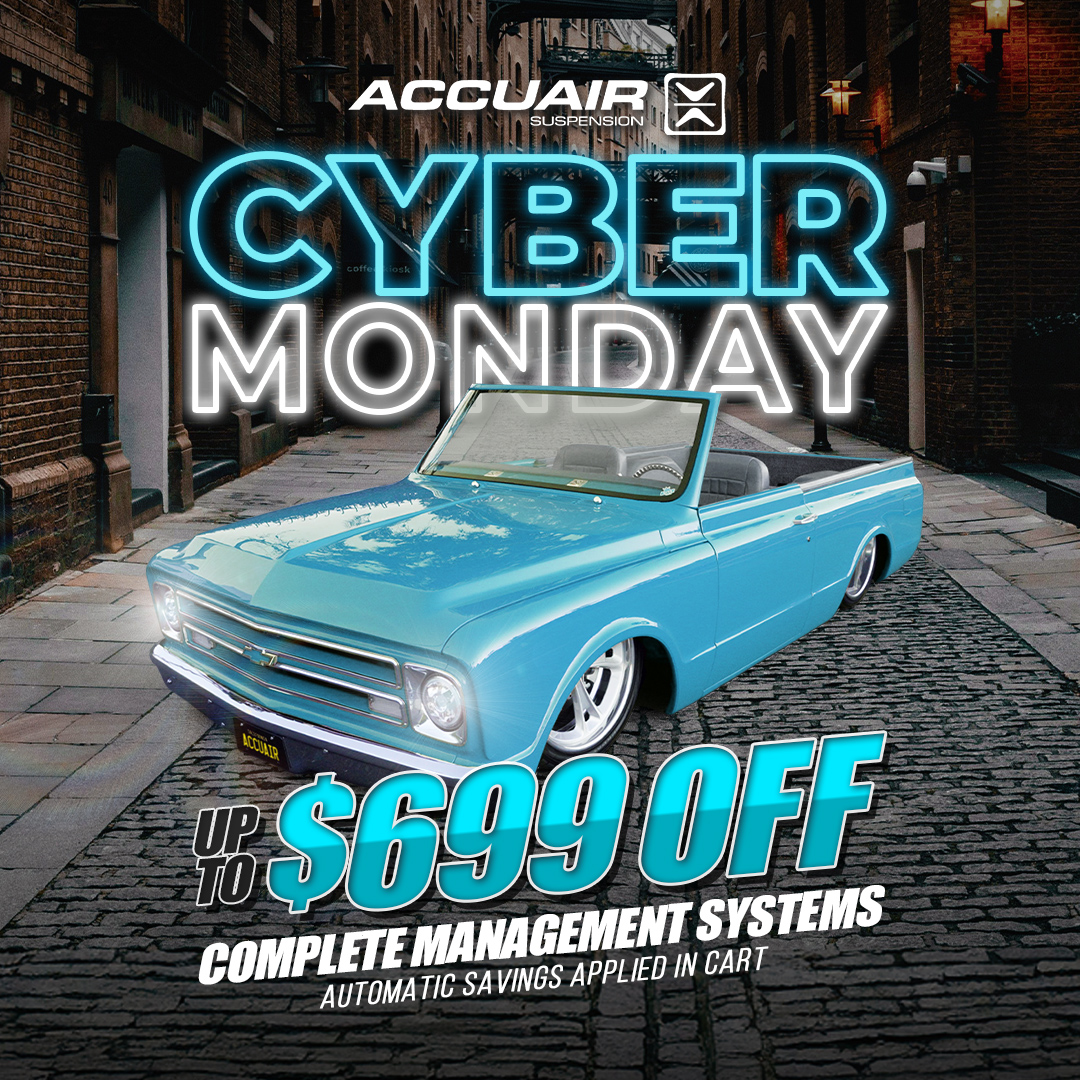 AccuAir's tweet image. Last chance to save up to $699 on Complete Air Management Systems. 
accuair.com

AccuAir: trusted by builders, praised by pros, proven on the road.
Dominating the industry through reliability, precision, and unmatched performance.