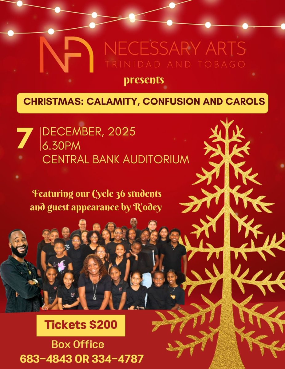 Holitdong's tweet photo. Necessary Arts does always put on a grate show and this year @rodeytnt go be in it too! So get yuh tickets now becau they does sell out fass.
#NecessaryArts
#Rodey https://t.co/aHL4kDfBXQ