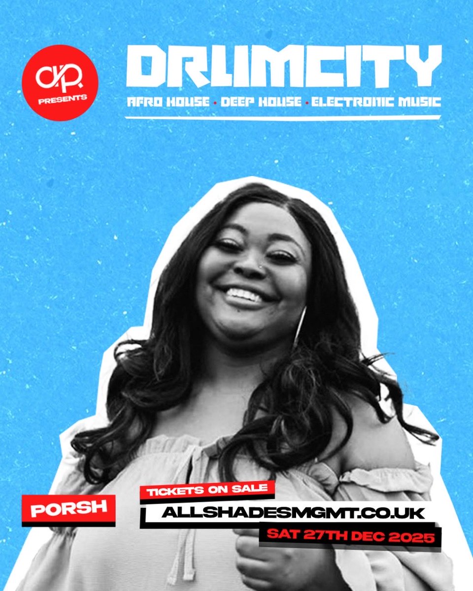 ASOTDRecordings's tweet photo. We are delighted to announce ‘PORSH DJ’ to the Drum City Line Up!🔥

PRE SALE TICKETS SOLD OUT‼️

Grab yours now before they’re gone!

https://t.co/i1j8CUagiC

#afrohouse #deephouse #electronicdancemusic #paloma #london https://t.co/k9nZxHruLO