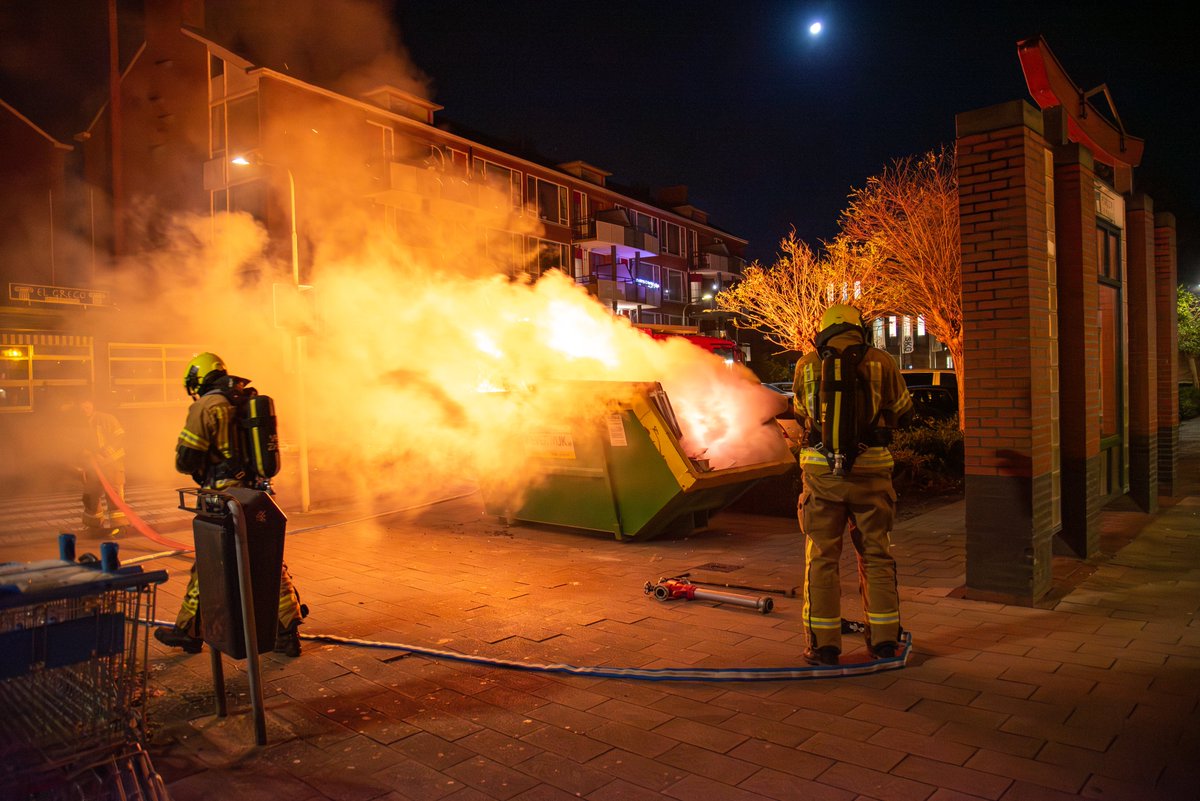 Veel rook bij brand in bouwcontainer in Gorinchem