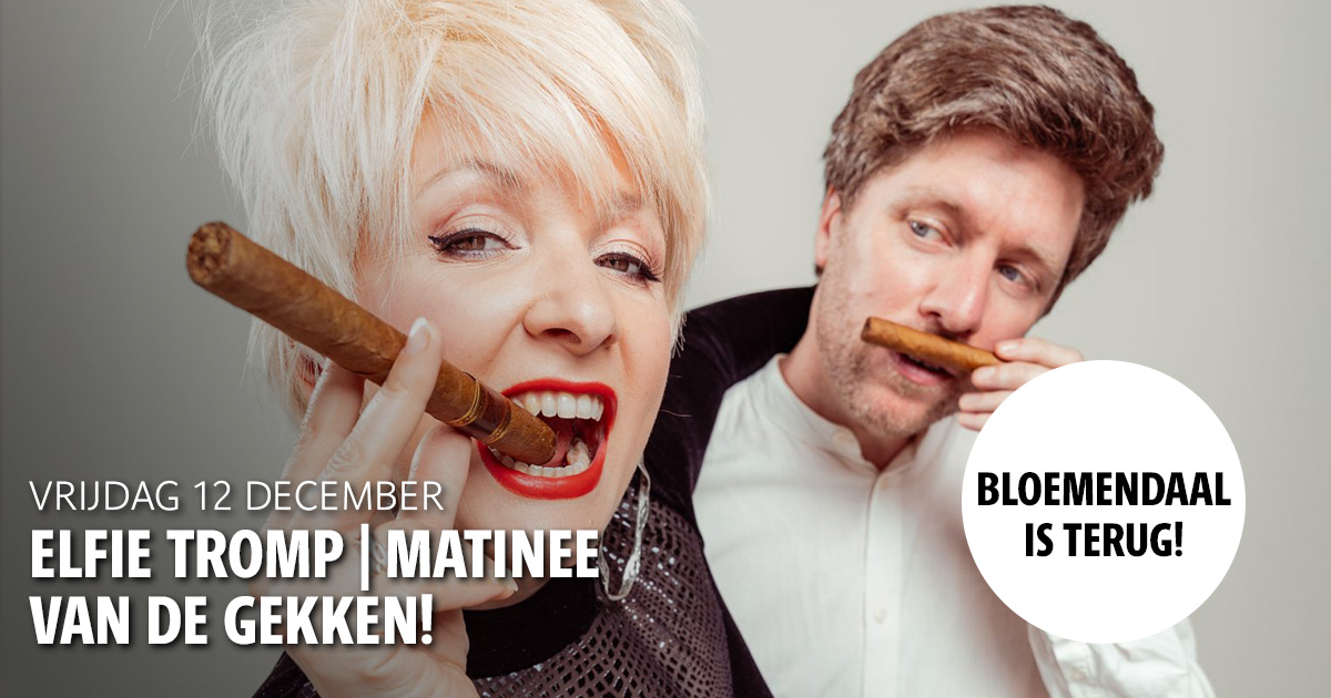 10 dec: Van de Gekken! Humor, scherpe observaties en muziek van Adèle Bloemendaal herleven dankzij Elfie Tromp en pianist Jan Groenteman. Een vrolijke opstand tegen hoe “het hoort”! Ontdek hoe het is om je eigen pad te volgen! Tickets: kloosterwoerden.nl  #ElfieTromp